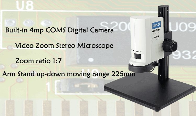 DMSZ7 Zoom Video Stereo Microscope Monocular Digital Microscopy